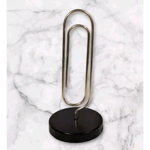 Paper Clip Giant Holder Note Recipe Hong Kong Memo Metal Office Desk Jumbo 8" - Picture 1 of 13